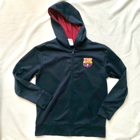 FCBarcelona boys full zip up hoodie - Picture 1 of 5